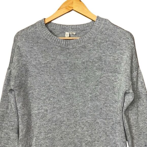 Anthropologie Moth Tunic Gray Sweater Dress Shirttail Layered Hem Womens Size XS - Picture 9 of 10